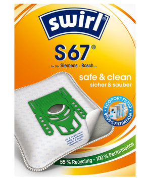 SWIRL® STOFZUIGERZAK S67® (10 zakken + 2 deo) SWIRL® STOFZUIGERZAK S67® (10 zakken + 2 deo)