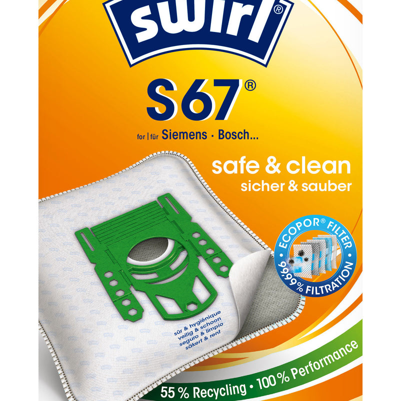 SWIRL® STOFZUIGERZAK S67® (10 zakken + 2 deo)