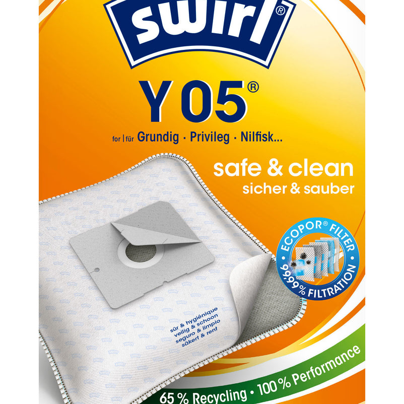 SWIRL® STOFZUIGERZAK Y05® (10 zakken + 2 deo)