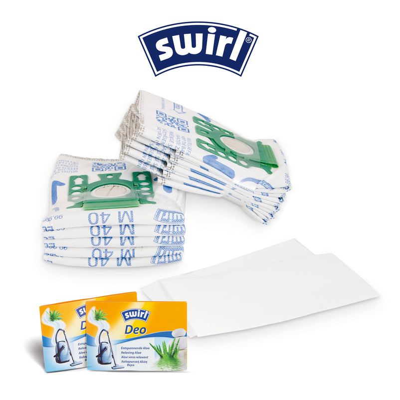 SWIRL® STOFZUIGERZAK M40® (10 zakken + 2 deo)